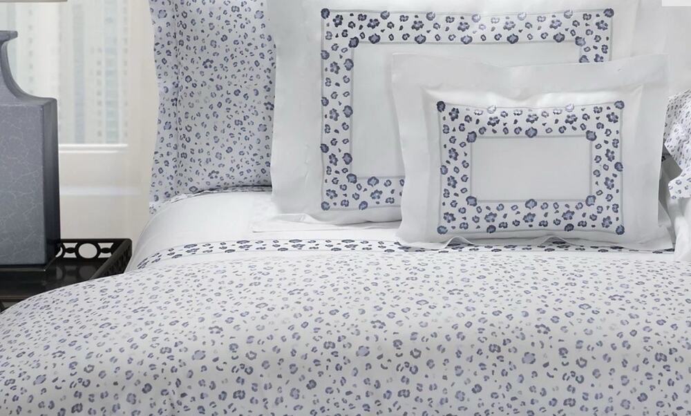 Timothy Corrigan For DEA Luxury Linens Animale Embroidered Duvet Cover QUEEN